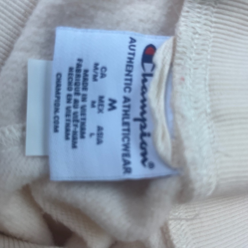 Champion Ombre Sweatpants - Cream and Red Size Medium - Picture 7 of 8